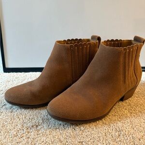 Jack Rogers Brown Suede Ankle Boots